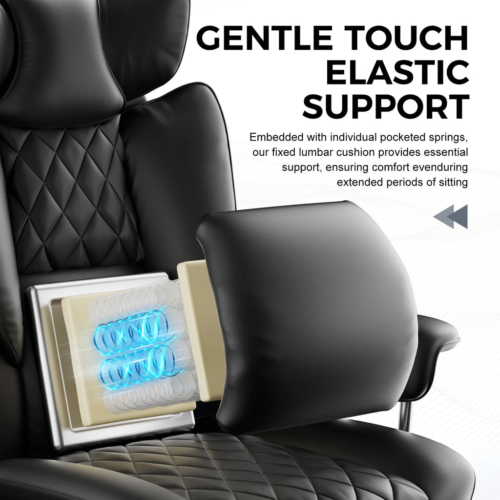 Gaming Chair With Pocket Spring Lumbar Support
