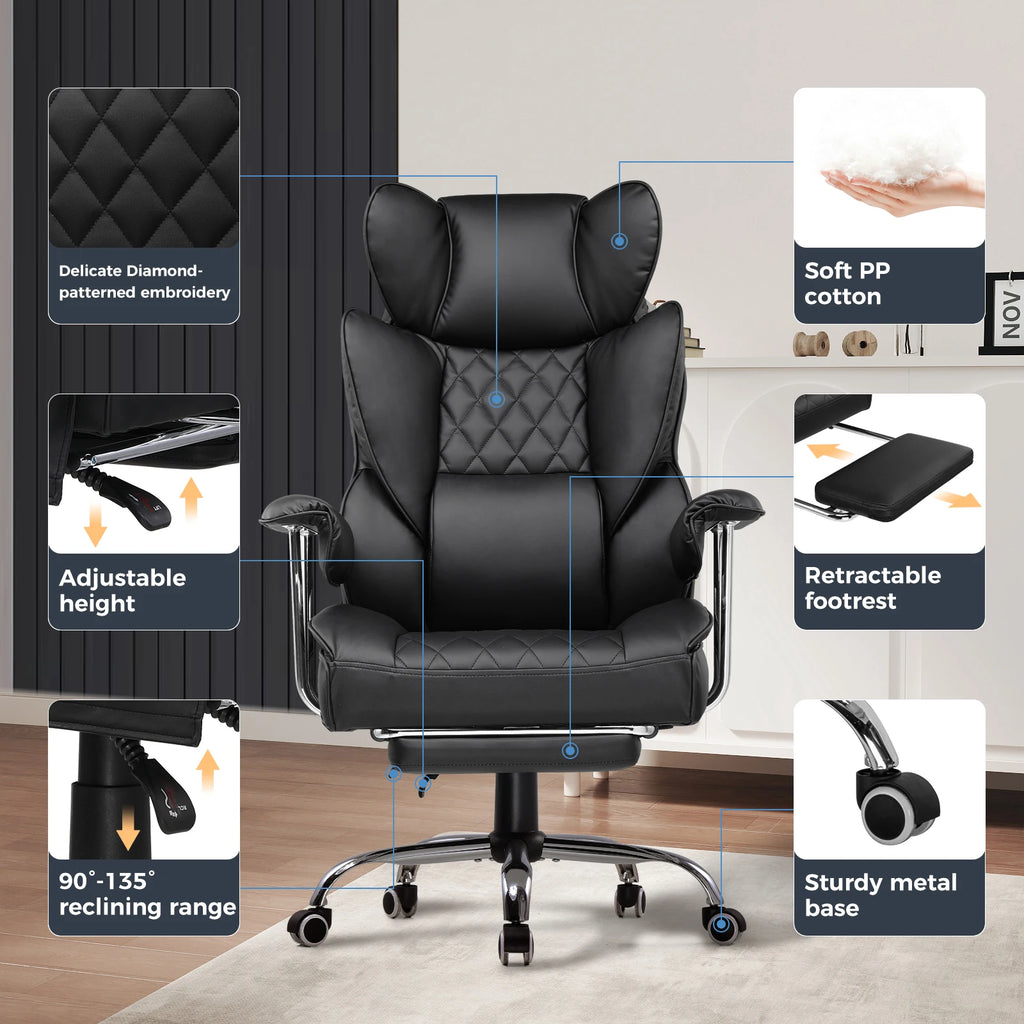Gaming Chair With Pocket Spring Lumbar Support