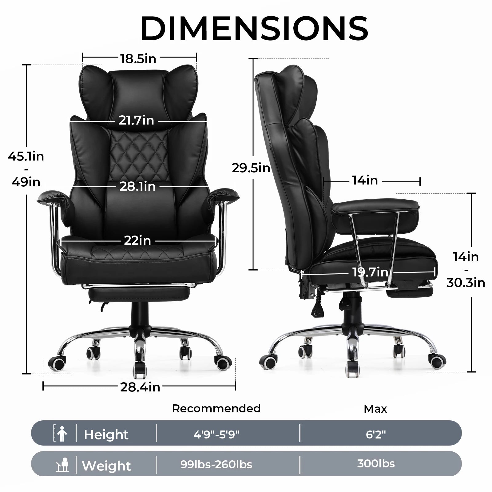 Gaming Chair With Pocket Spring Lumbar Support