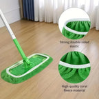 6 Pc Green Microfiber Mop Pads