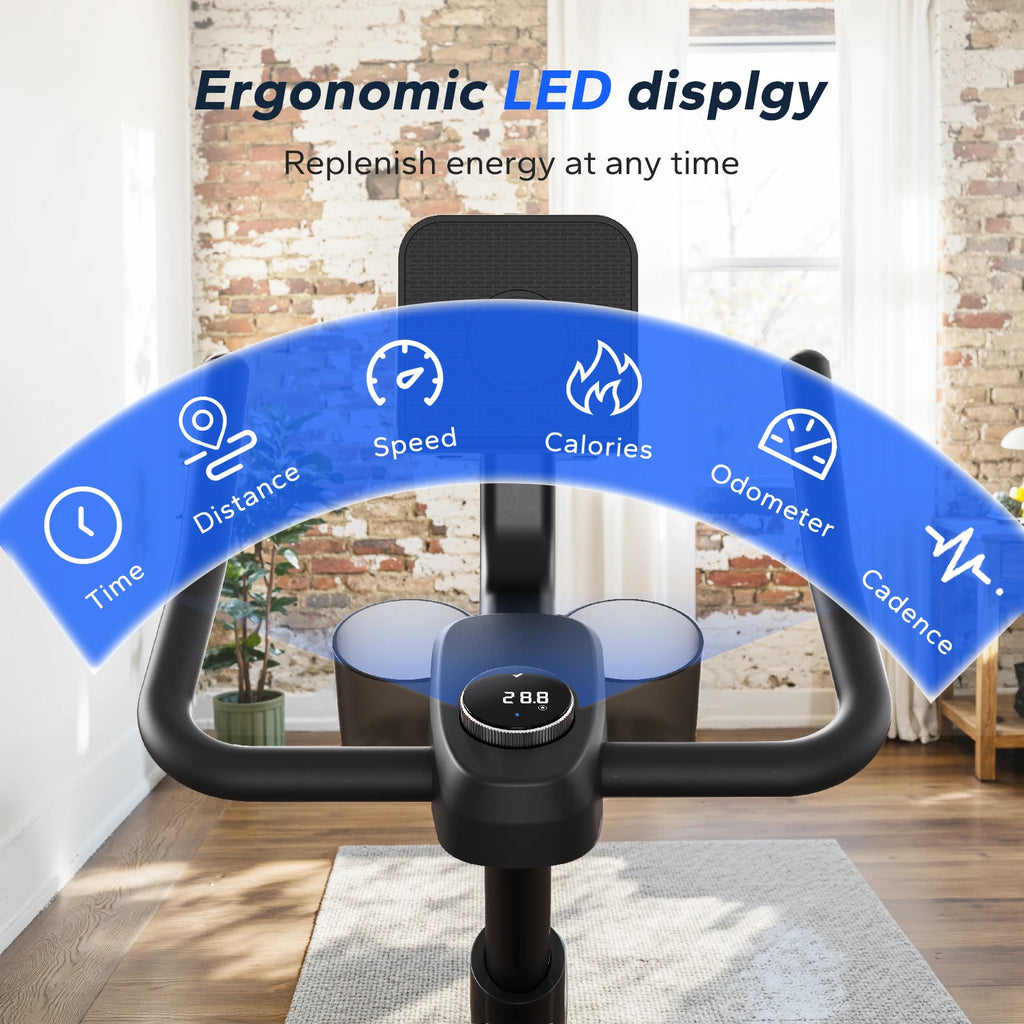 Stationary Exercise Bike  with Fitness Courses