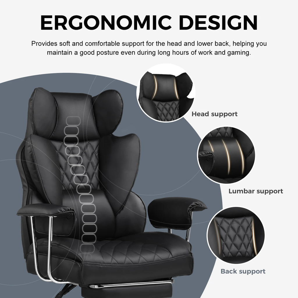 Gaming Chair With Pocket Spring Lumbar Support
