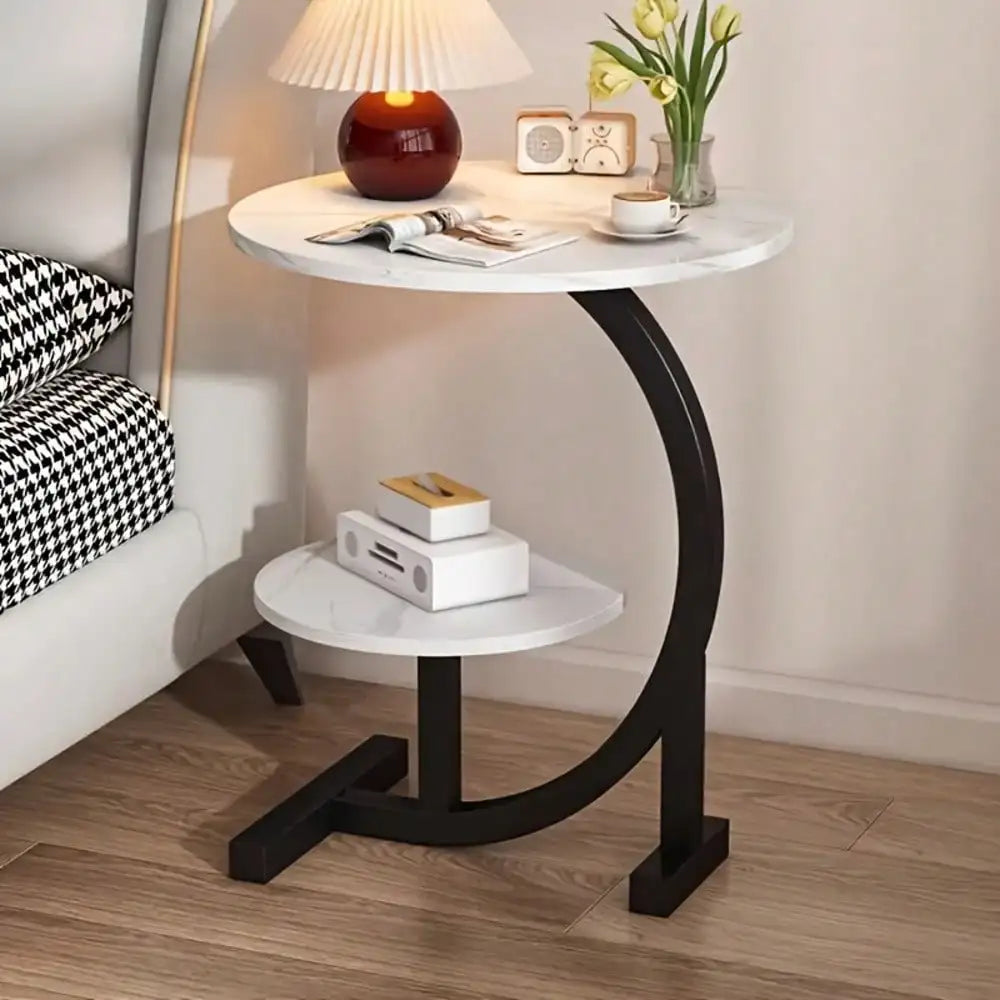 Space-Saving Modern Round Coffee Table