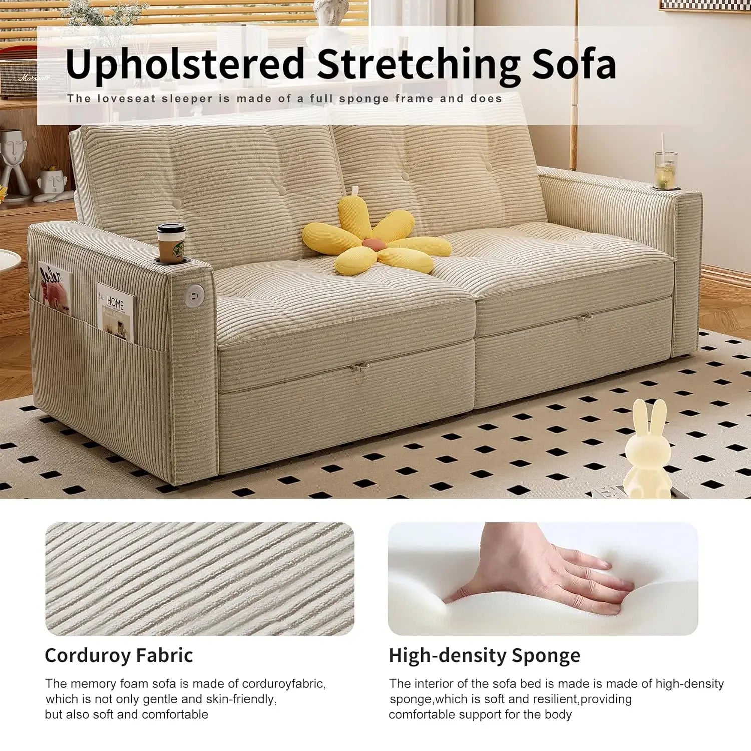 Queen Size Sofa Bed, Loveseat Sofa