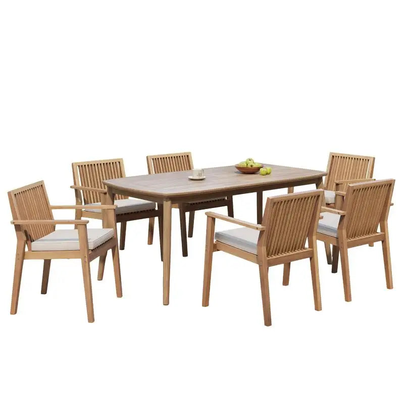 7-Piece Acacia Outdoor Dining Set