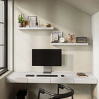 31 Inch White Floating Shelves Set Of 2