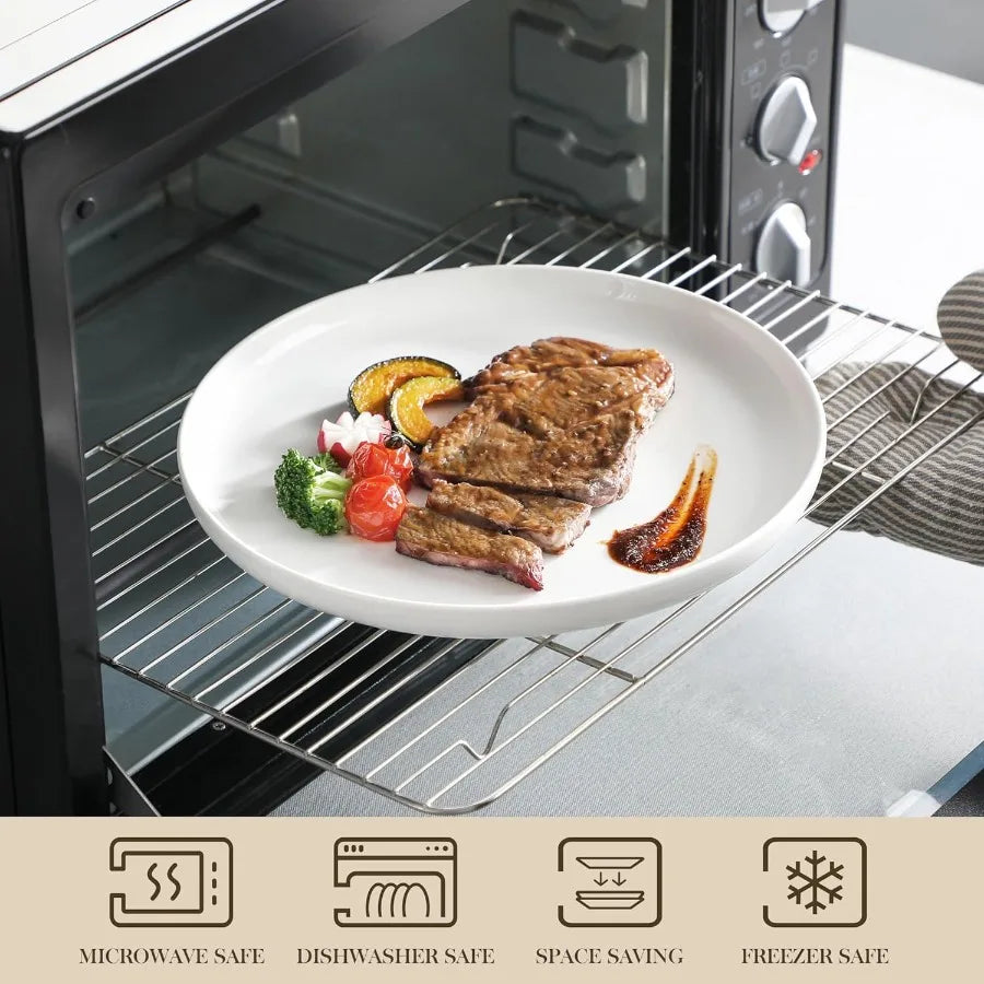 MALACASA  24 Pieces  Porcelain Dinnerware Set