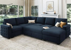 Sectional Sleeper Sofa with Storage Chaise Lounge