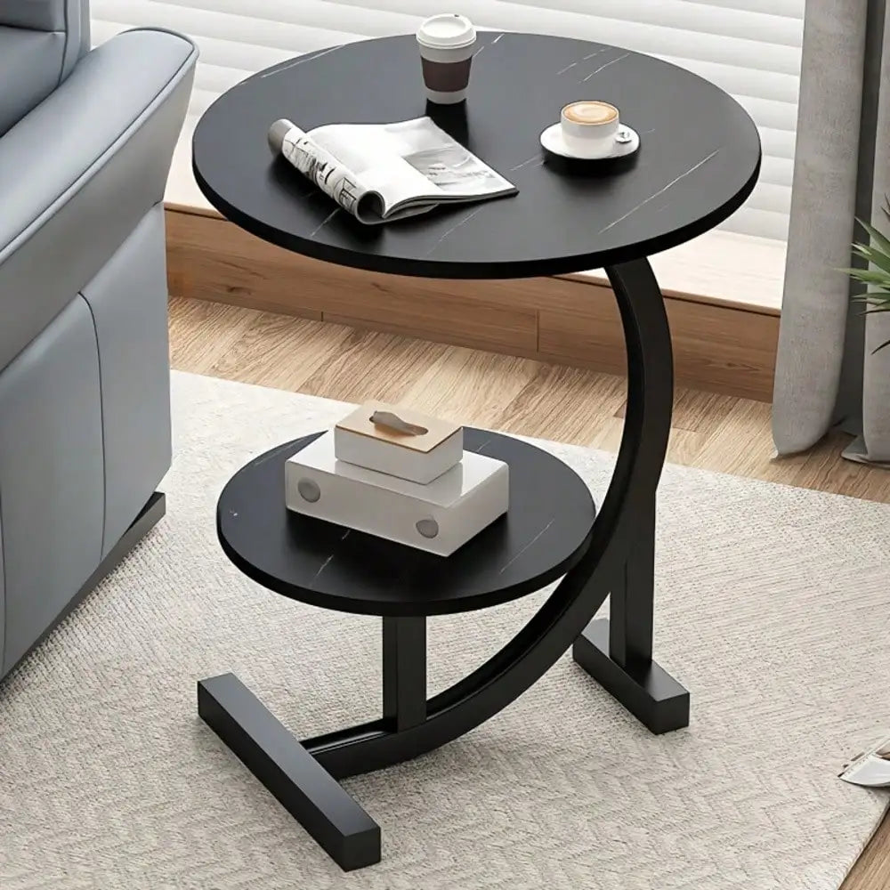 Space-Saving Modern Round Coffee Table