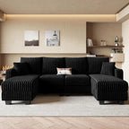 U-Shaped Sectional Sofa with Reversible Chaises