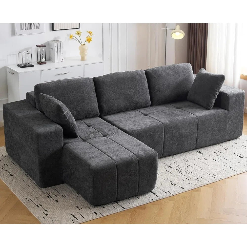 105" Modular Sectional Couch With Chaise