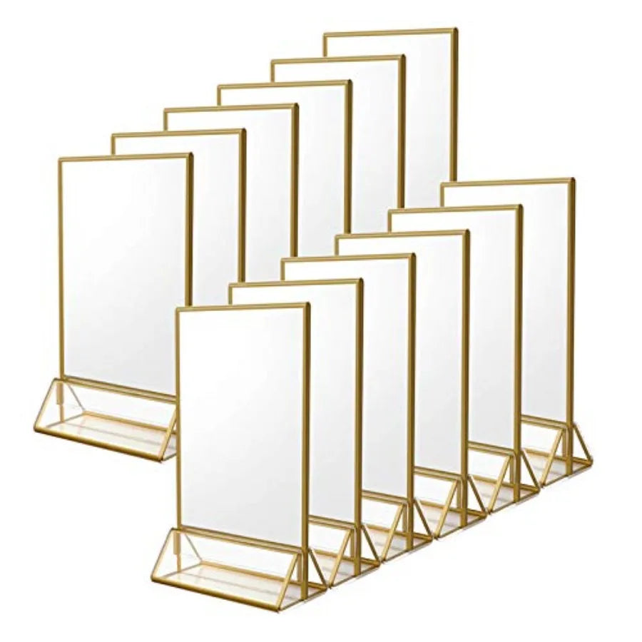 12 Pack 4 x 6 Clear Acrylic Picture Frames