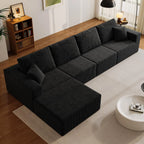 139" Sectional L-Shape Sofa With Chaise