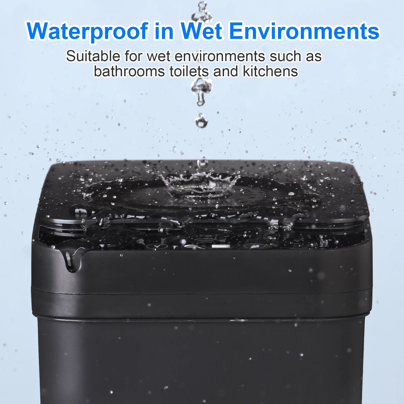 2 Pack Bathroom Automatic Trash Can