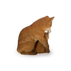 Brown Fox Mother And Baby Statue