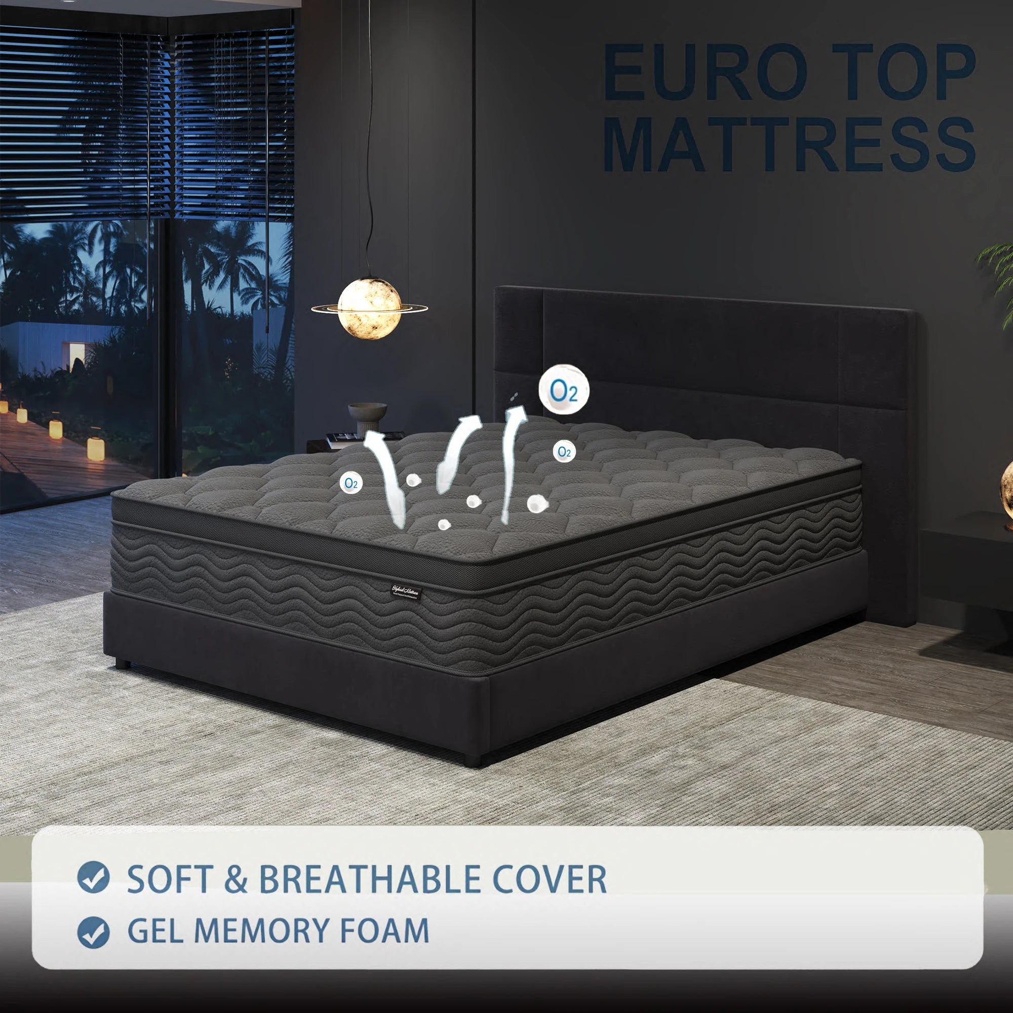 12 Inch King Mattress, Memory Foam