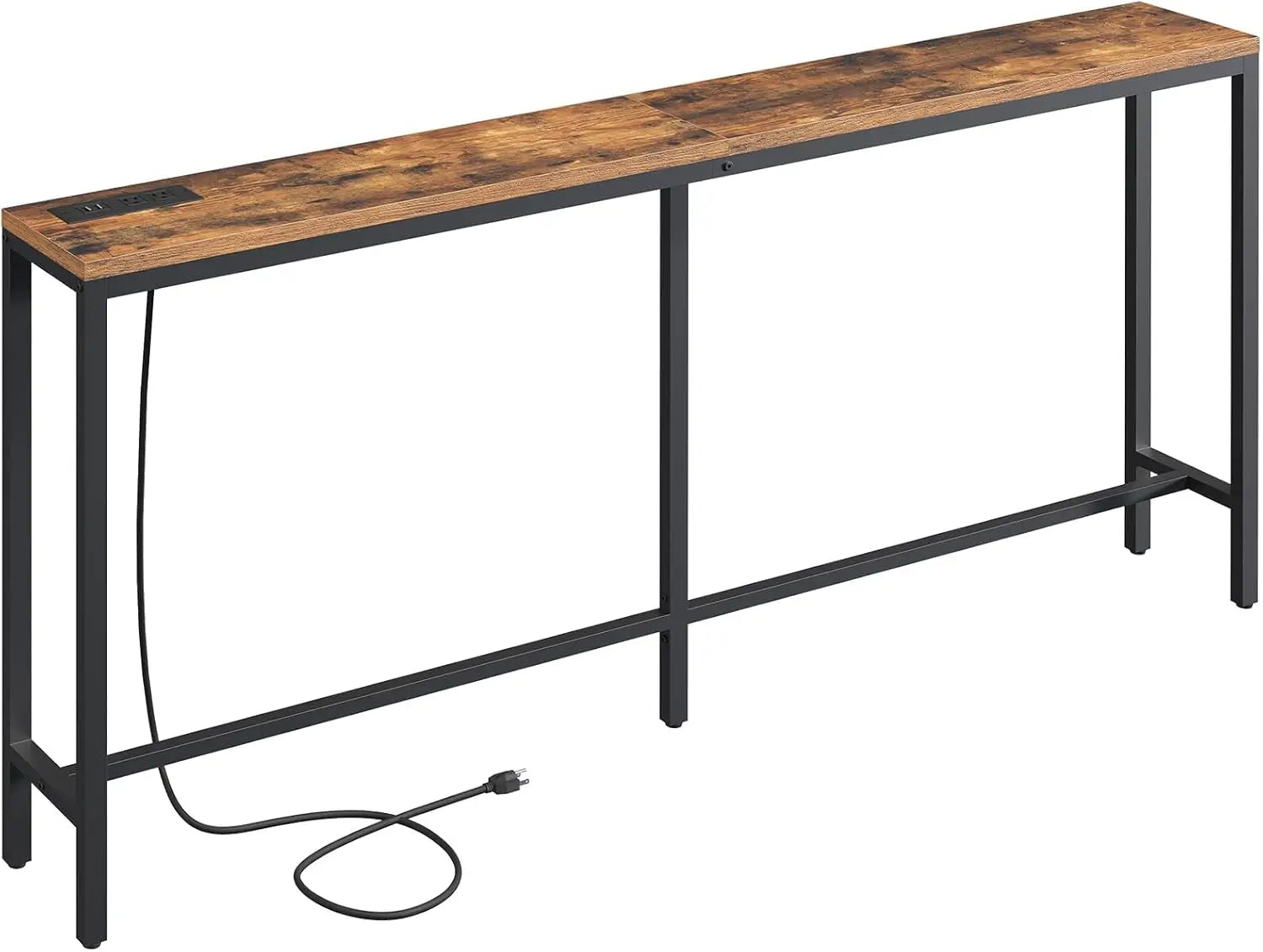 70.9'' Narrow Console Table with Outlet & USB Ports