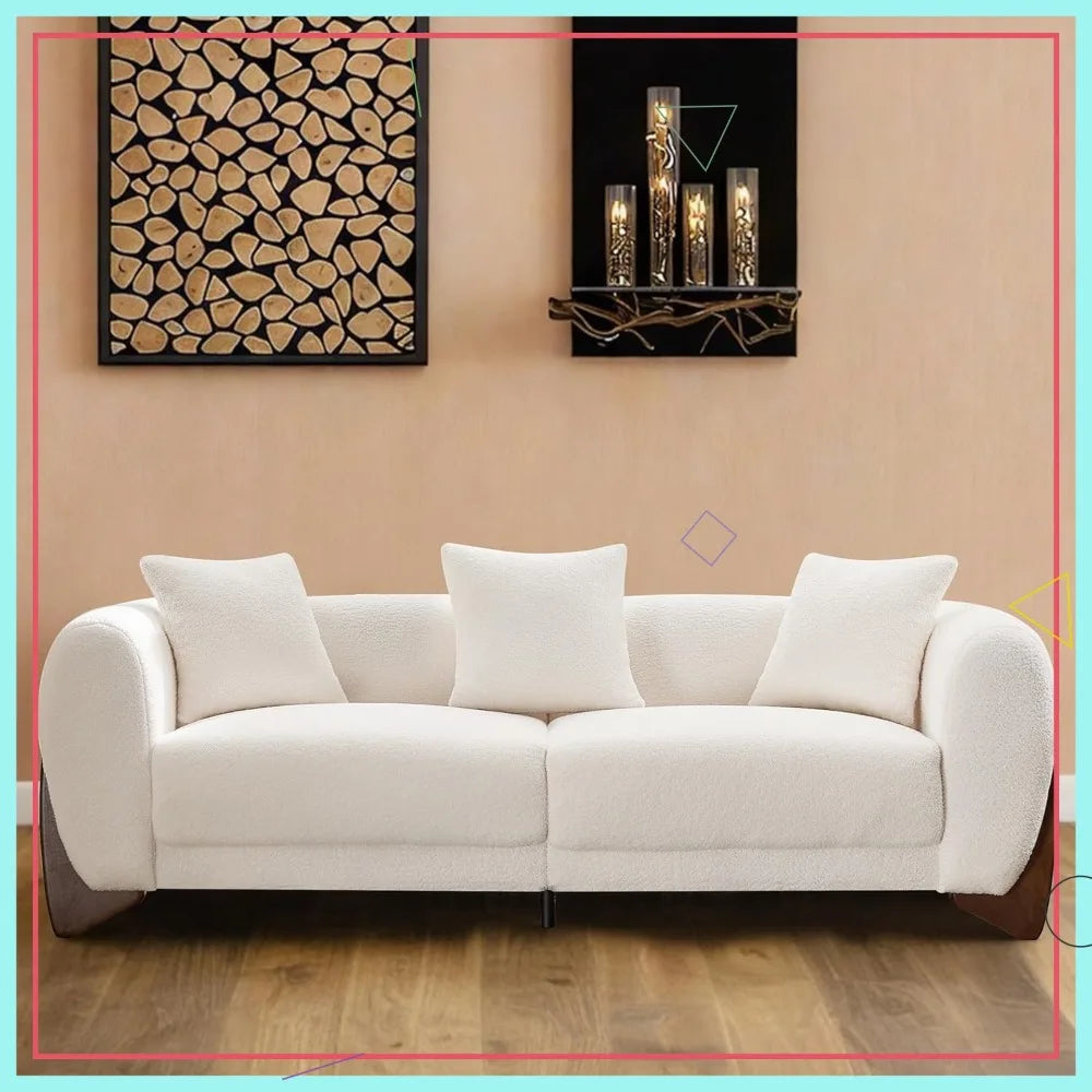 87" Modern Cloud Couch with Deep Seat