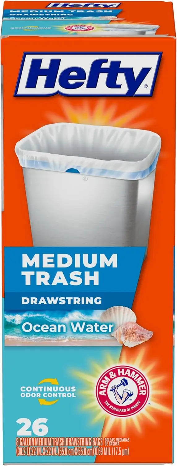 Medium Scented Trash Bags, 8 Gallon Capacity