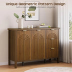 Modern Fluted Buffet Cabinet with Storage