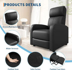 Leather Recliner Chair With Side Pocket