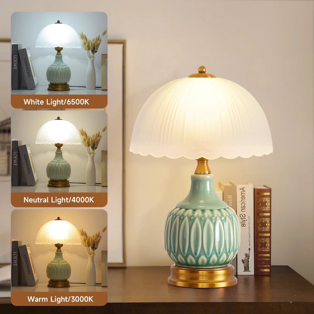 16" Vintage Ceramic Table Lamp