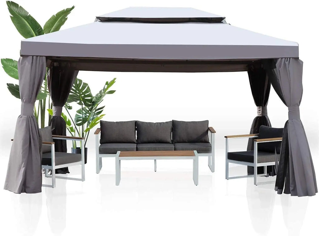 10x13 FT Gazebo With Mosquito Netting