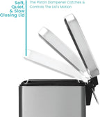 1.3 Gallon Stainless Steel Bathroom Trash Can