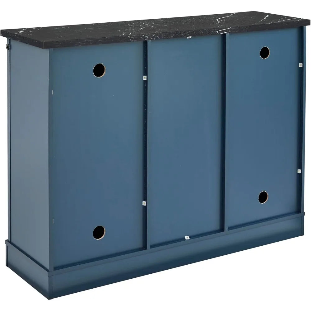 47 Inch Wine Cabinet with Sliding Barn Doors
