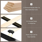 Full Size Bed Frame with Storage Drawers