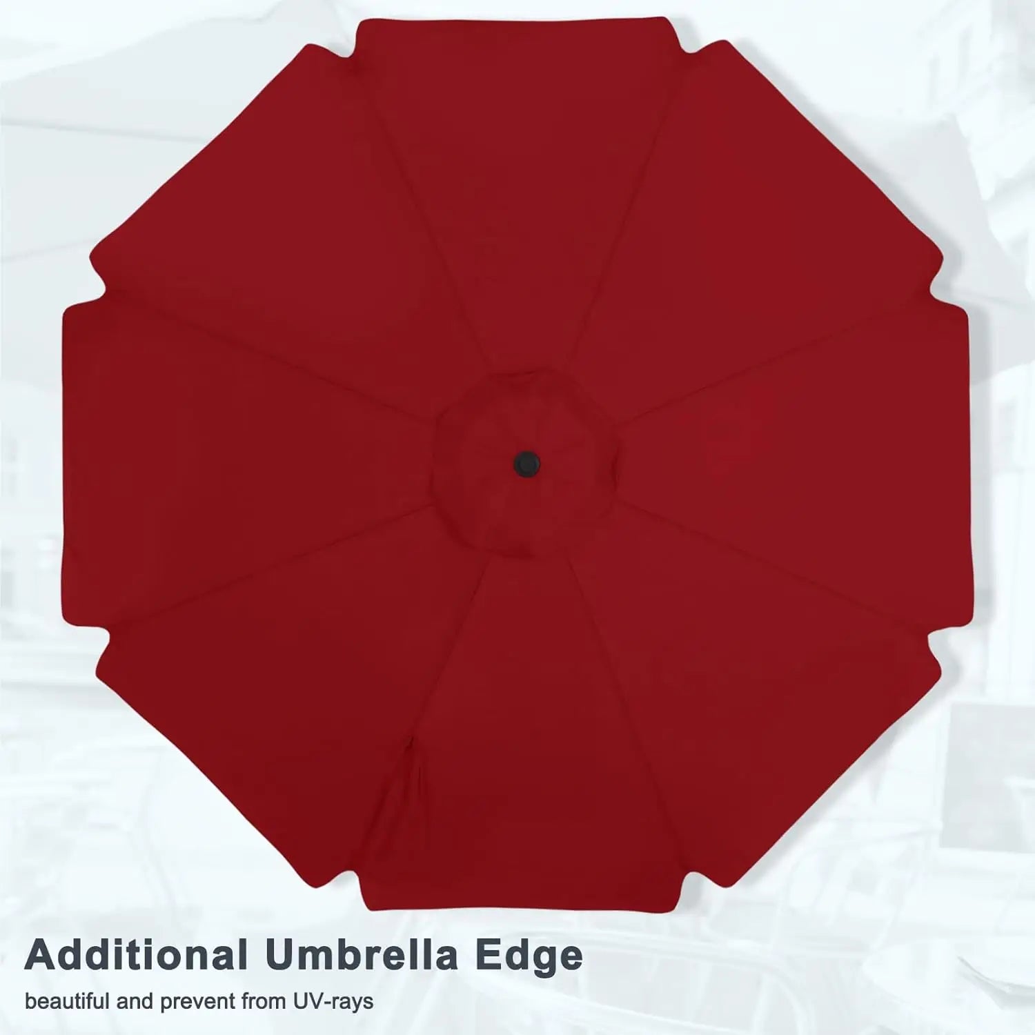 11ft Burgundy Round Patio Umbrella