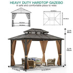 10X12 ft Hardtop Polycarbonate Gazebo