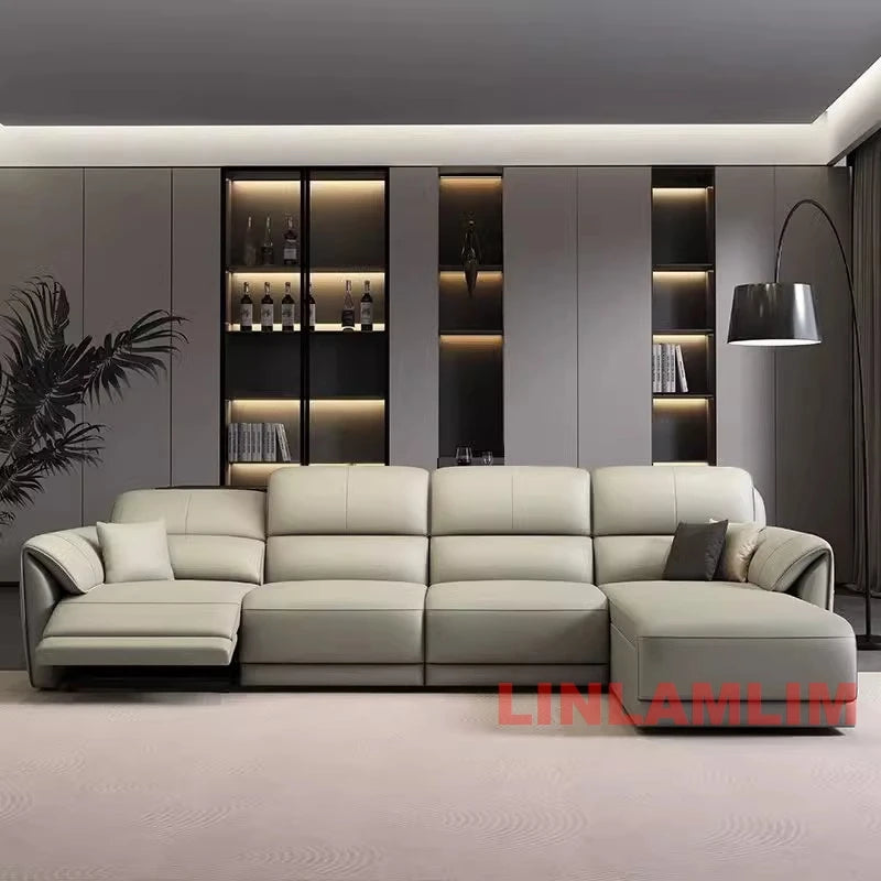 Leather Power Reclining Sofa – Sectional Couch