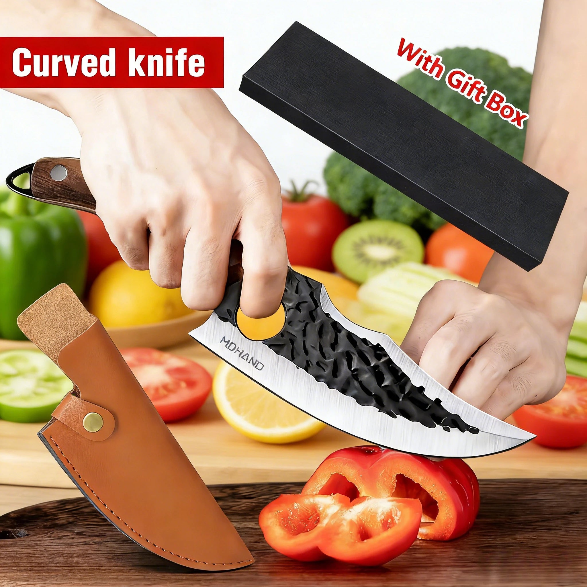 K Multifunctional Chef Knife With Sheath