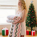 Blue/White Checker Board Blanket