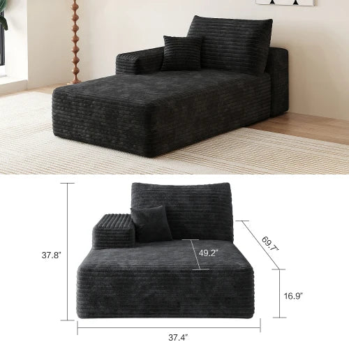 Corduroy Sectional Sofa, Modular Recliner