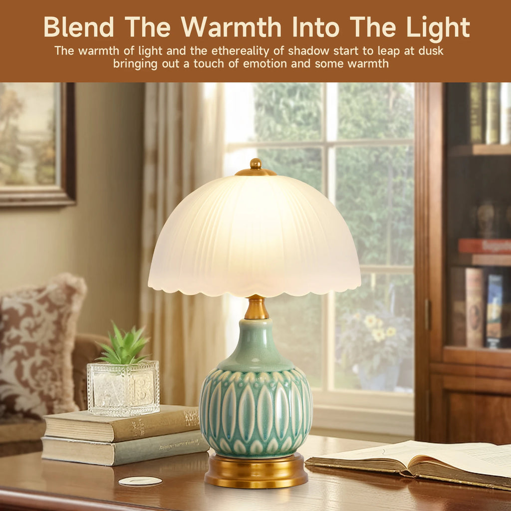 16" Vintage Ceramic Table Lamp