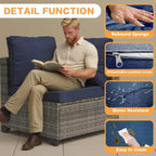 7-Piece Modular Outdoor Patio Furniture Set