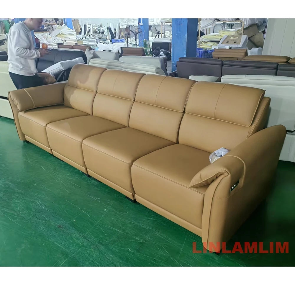 Leather Power Reclining Sofa – Sectional Couch