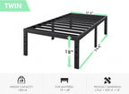 Heavy Duty Twin Platform Bed Frame