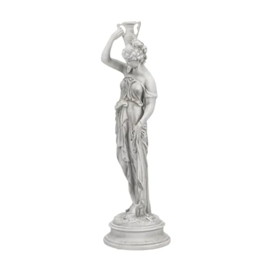 22" Greek Water Woman Outdoor Garden Statue