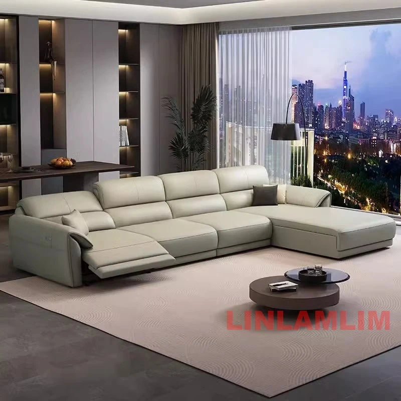 Leather Power Reclining Sofa – Sectional Couch