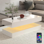Modern Stylish Coffee Table With LED lights