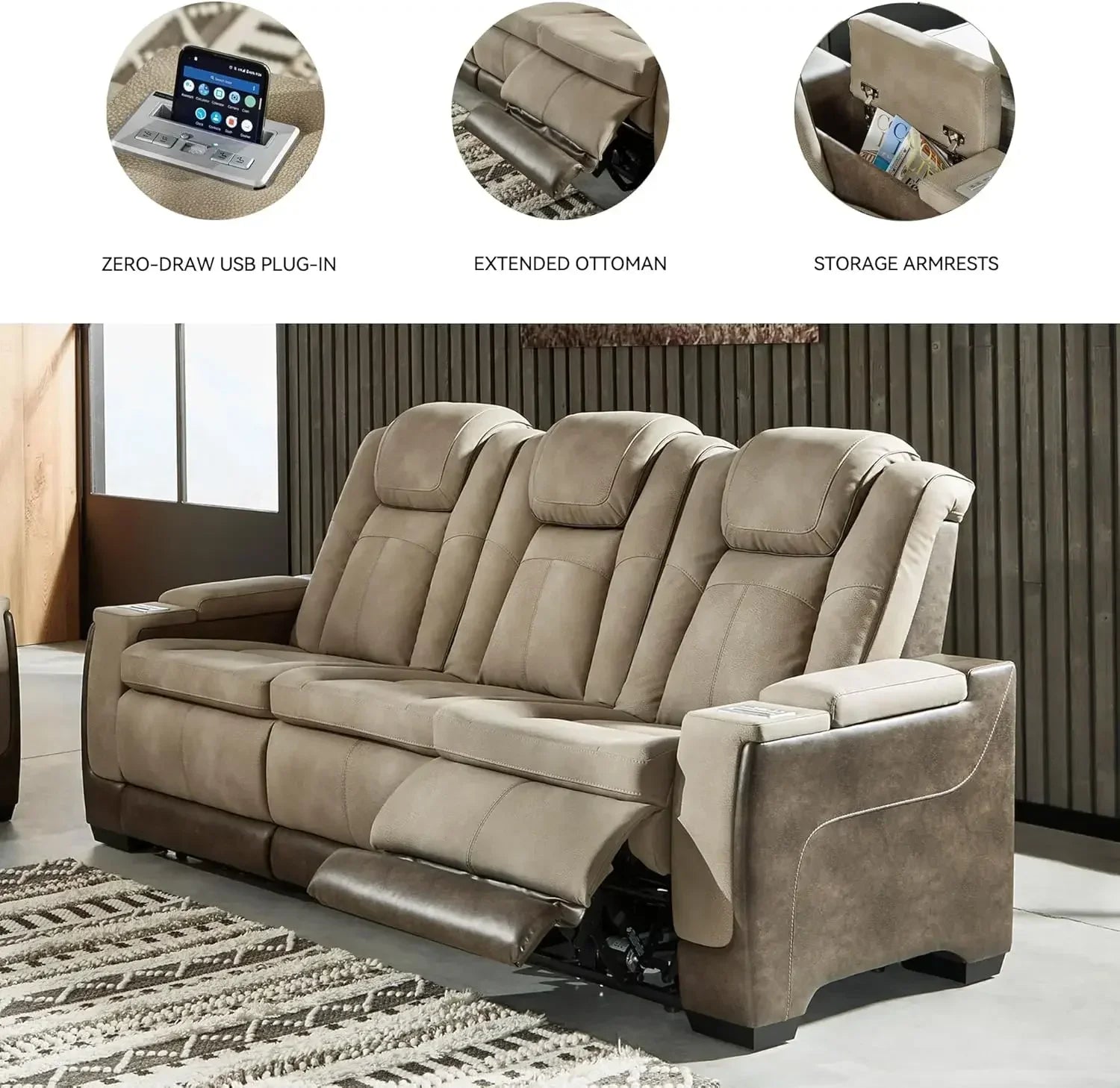 Power Reclining Sofa Love Seat