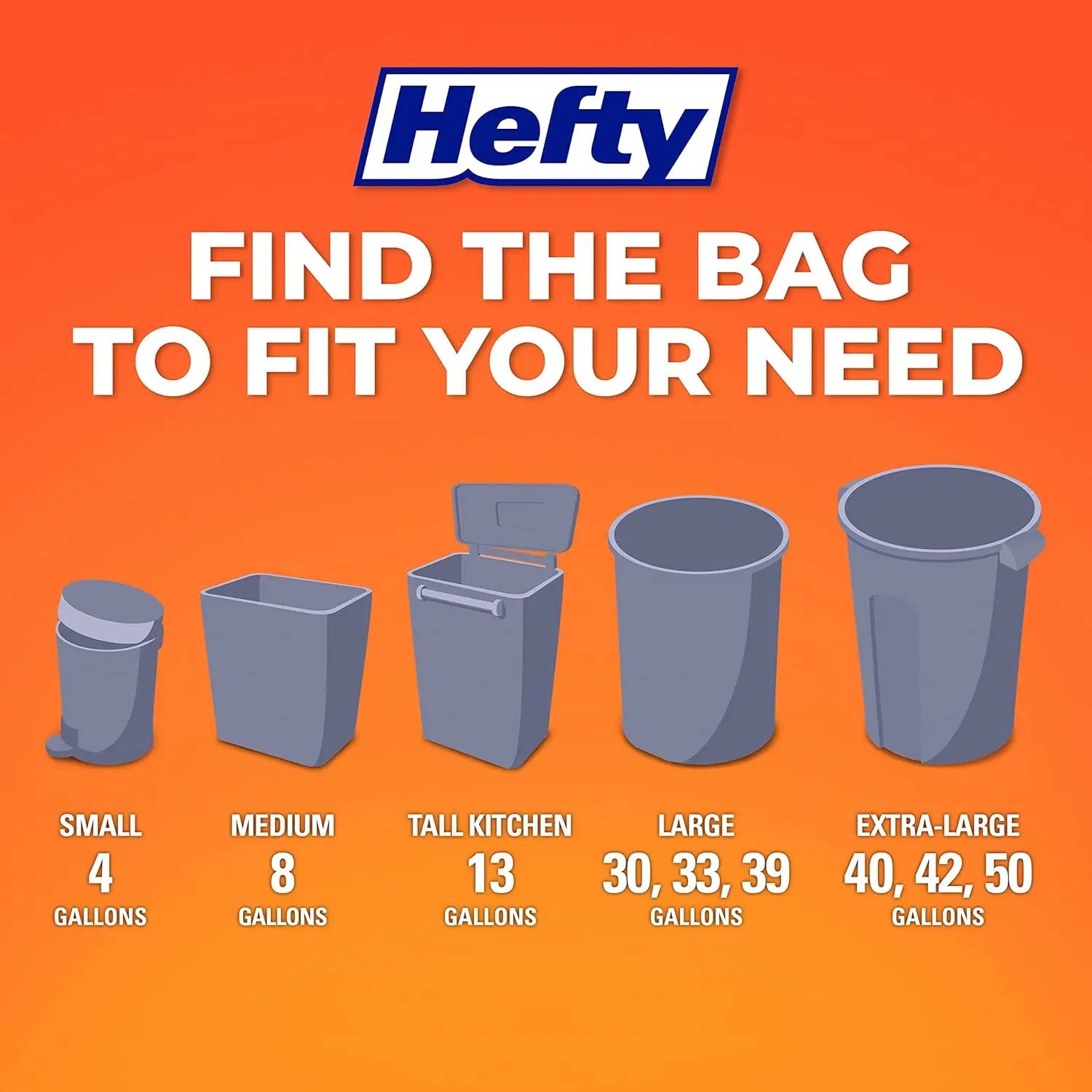 Medium Scented Trash Bags, 8 Gallon Capacity