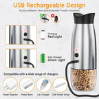 Rechargeable Automatic Pepper Mill Grinder