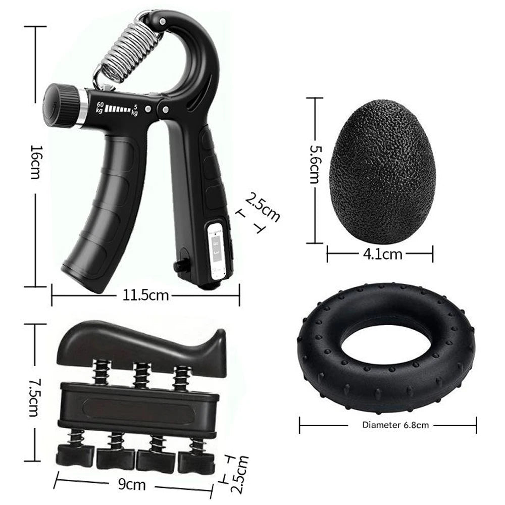 5Pcs Hand Adjustable Grip Trainer Kit