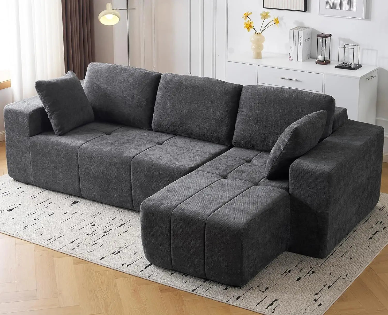 105" Modular Sectional Couch With Chaise