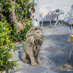 Statue 20" Stone Lion  Statue   Stone