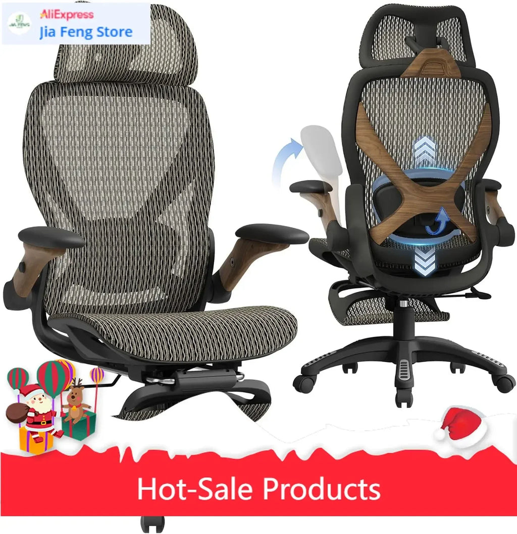 Ergonomic Office Chair with Footrest
